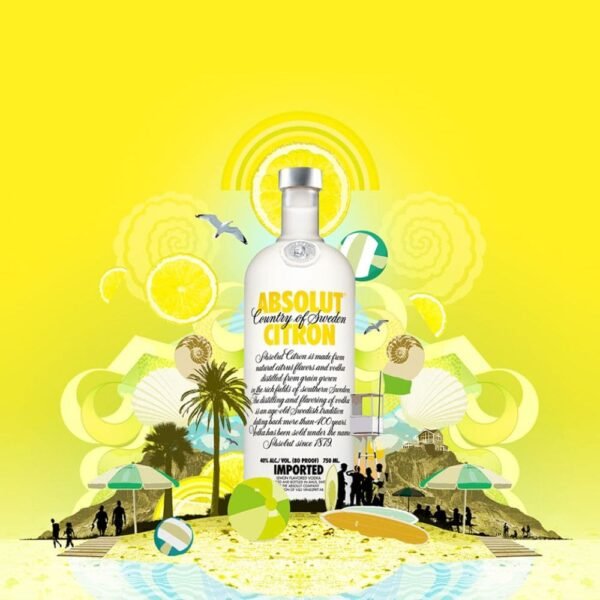 Absolut Vodka Citron 750ml - Imagem 3