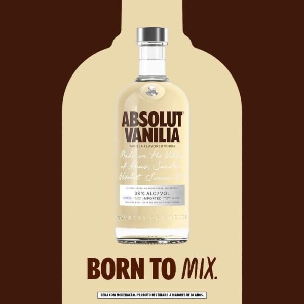 Absolut Vodka Vanilia 750ml - Imagem 4